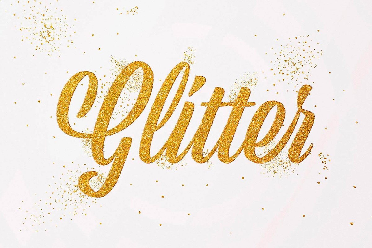 Creative Glitter Text Elevates Digital Projects and Marketing